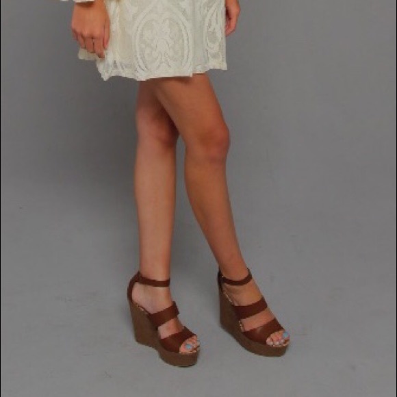 bamboo shoes brown 5 wedge platform sandal size 8 poshmark size 5 wedge